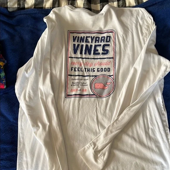 Vineyard Vines Men's White Long Sleeve Shirt - Picture 4 of 4